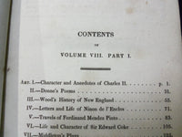 1823 THE RETROSPECTIVE REVIEW VOLUME NO. 8 BOOK PUBLISHED IN LONDON - KD 727R