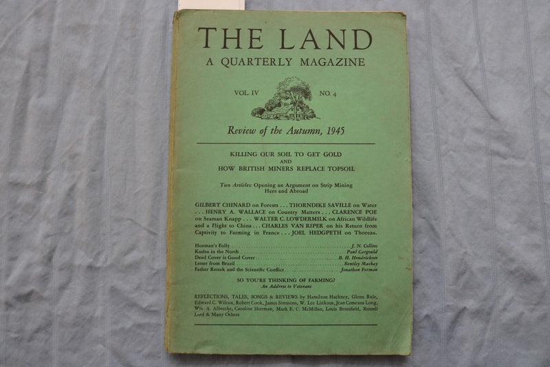1945 AUTUMN THE LAND - A QUARTERLY MAGAZINE - SOFTCOVER - K 3203