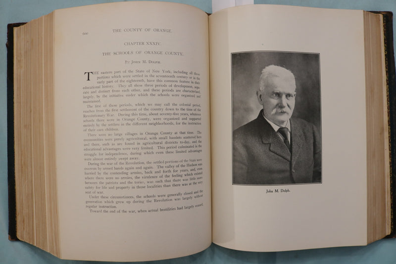 1908 THE HISTORY OF ORANGE COUNTY NEW YORK BY RUSSEL HEADLEY -HARDCOVER- KD 9676