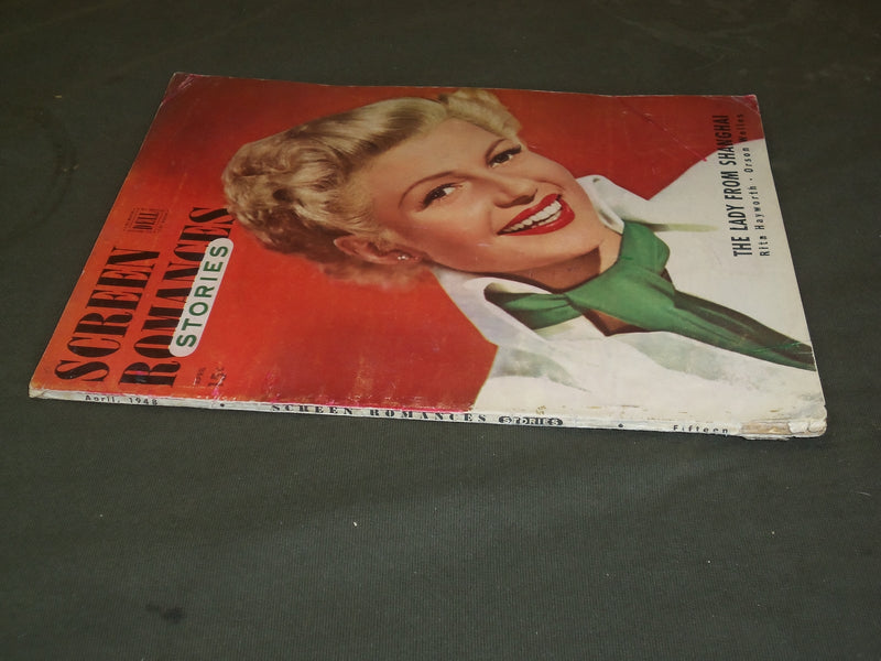 1948 APRIL SCREEN ROMANCES STORIES MAGAZINE - RITA HAYWORTH COVER - M 112