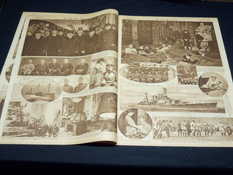 1918 DECEMBER 29 NEW YORK TIMES PICTURE SECTION - WILSON IN PARIS - NT 8815