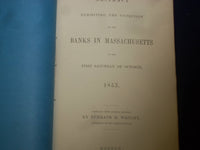 1849 & 1853 ABSTRACT OF RETURNS FROM BANKS IN MASSACHUSETTS - LOT OF 2 - J 4590