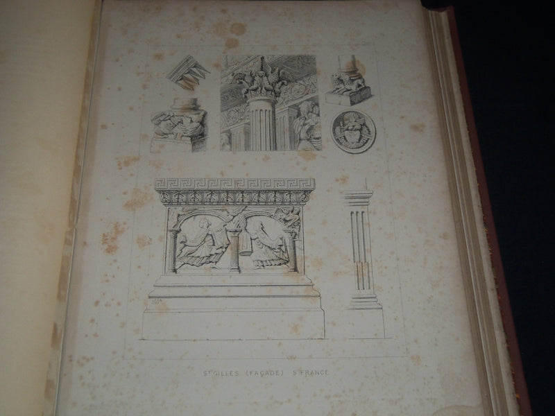 1871 ILLUSTRATIONS OF ARCHITECTURE AND ORNAMENT VOLUME BY J. W. WARING - Z 16