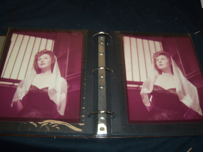 SUSAN HAYWARD 3 RING BINDER SCRAPBOOK - HOLLYWOOD - GREAT PHOTOS - 5A