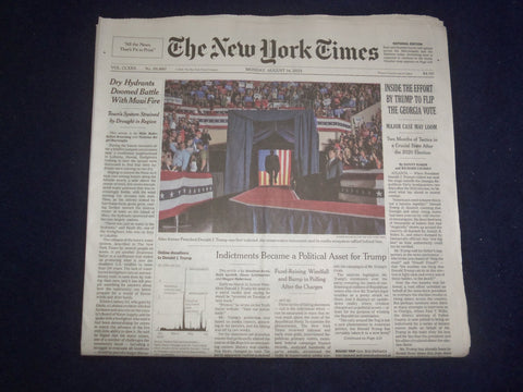 2023 AUGUST 14 NEW YORK TIMES - INSIDE THE EFFORT BY TRUMP TO FLIP GEORGIA VOTE