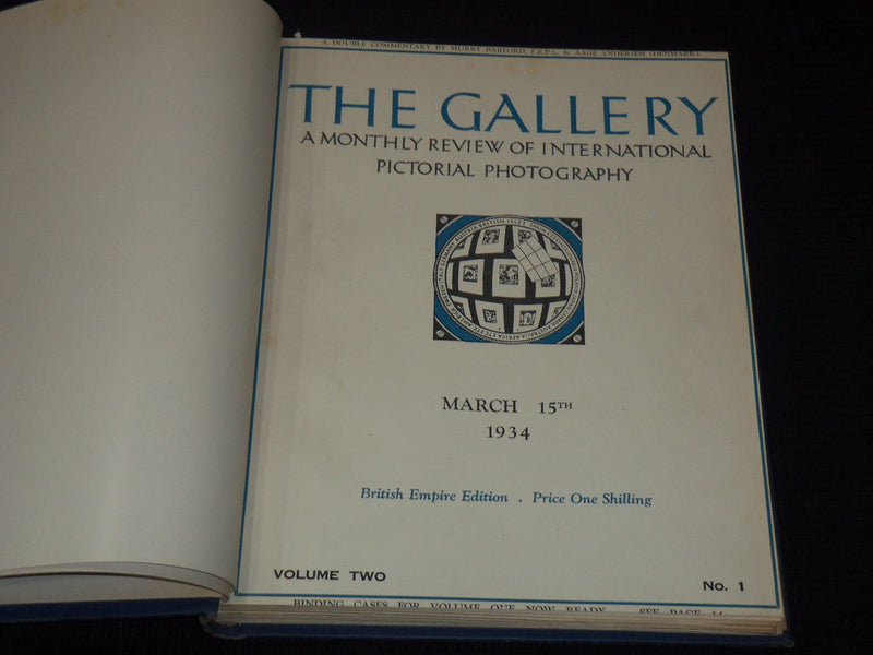 1933-1937 THE GALLERY PHOTOGRAPHY MAGAZINE BOUND VOLUMES NO. 1-5 - KD 655