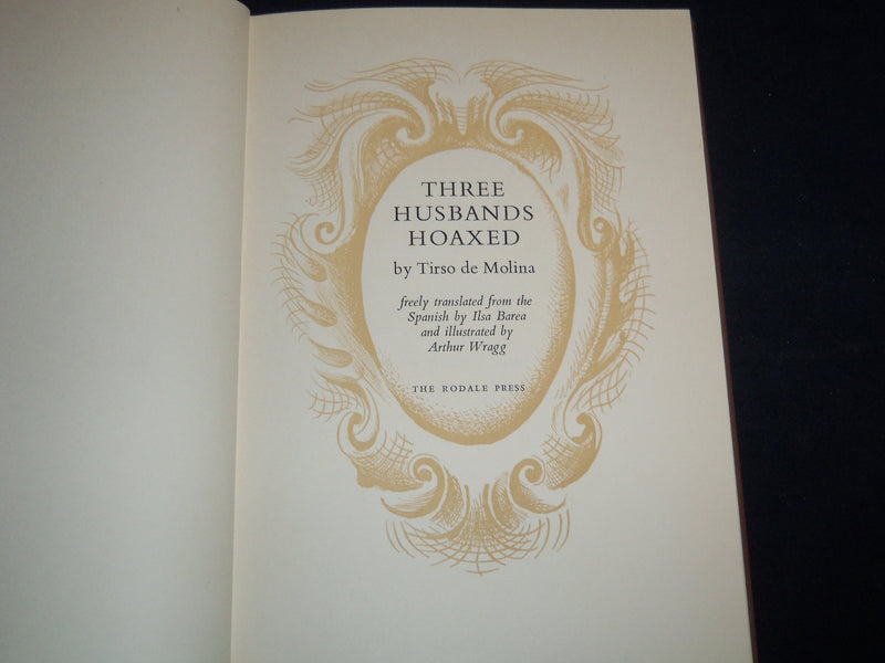 1955 THREE HUSBANDS HOAXED BOOK BY TIRSO DE MOLINA - KD 4815P