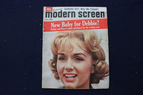 1961 MARCH MODERN SCREEN MAGAZINE - DEBBIE REYNOLDS COVER - E 17409