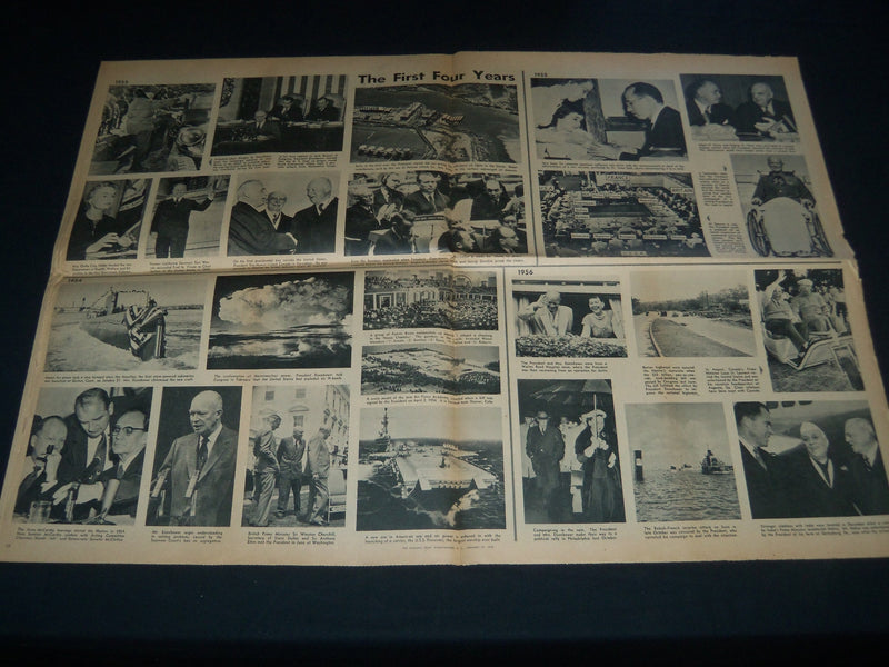 1957 JAN 21 WASHINGTON EVENING STAR NEWSPAPER - INAUGURAL SOUVENIR SECT- NP 3762