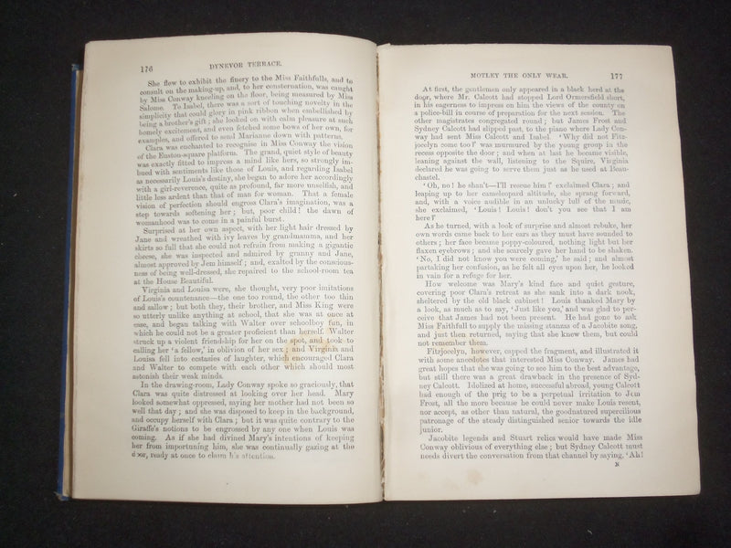 1885 DYNEVOR TERRACE OR THE CLUE OF LIFE HARDCOVER BOOK - ADRIAN STOKES- KD 9217