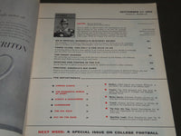 1956 SEPTEMBER 17 SPORTS ILLUSTRATED MAGAZINE - WILLIE HARTACK COVER - ST 4800