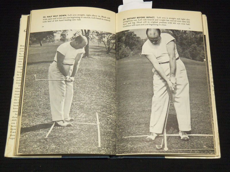 1946 GOLF AFTER FORTY HARDCOVER BOOK BY H. A. HATTSTROM - NICE PHOTOS - KD 7701