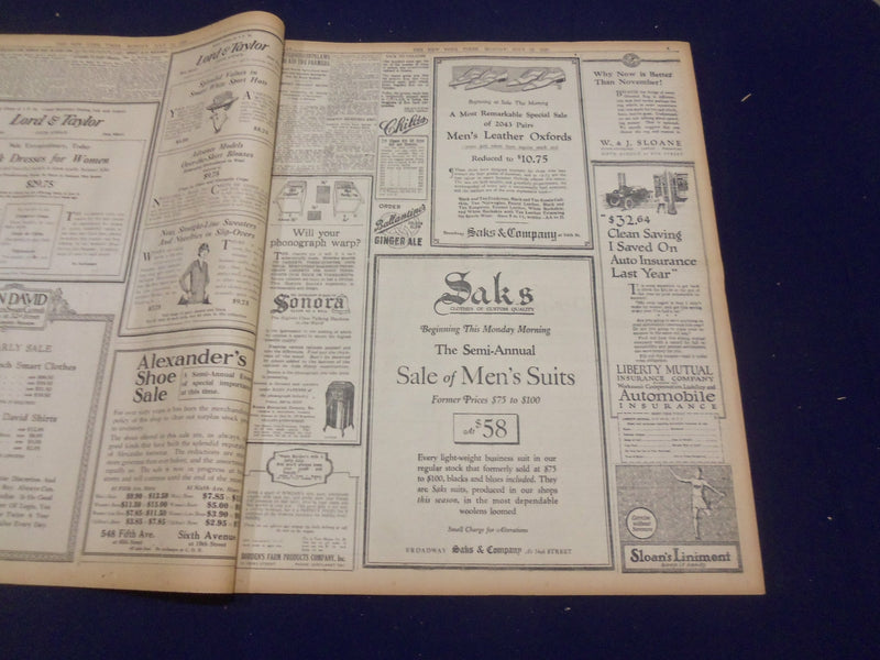 1920 JULY 12 NEW YORK TIMES - BABE RUTH HITS NUMBER 27 - NT 9328