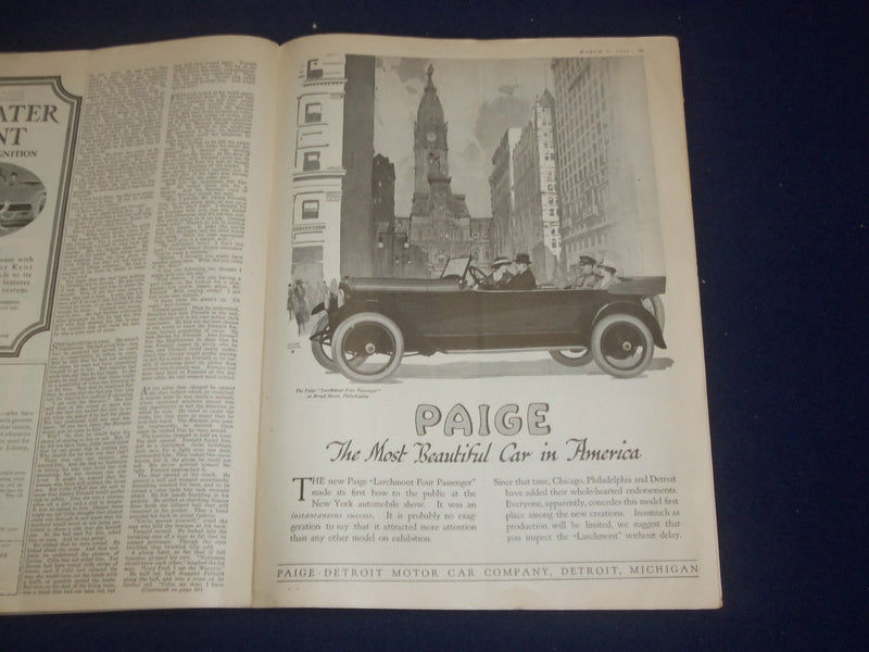 1918 MARCH 9 COLLIER'S MAGAZINE - MR. MCADOO SPEAKS - ST 6728