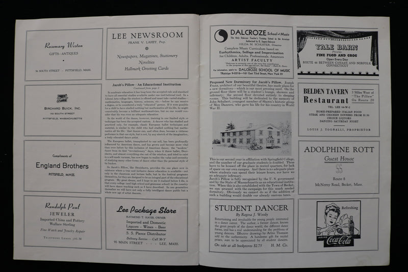 1951 JACOB'S PILLOW DANCE FESTIVAL PROGRAM - K 2261
