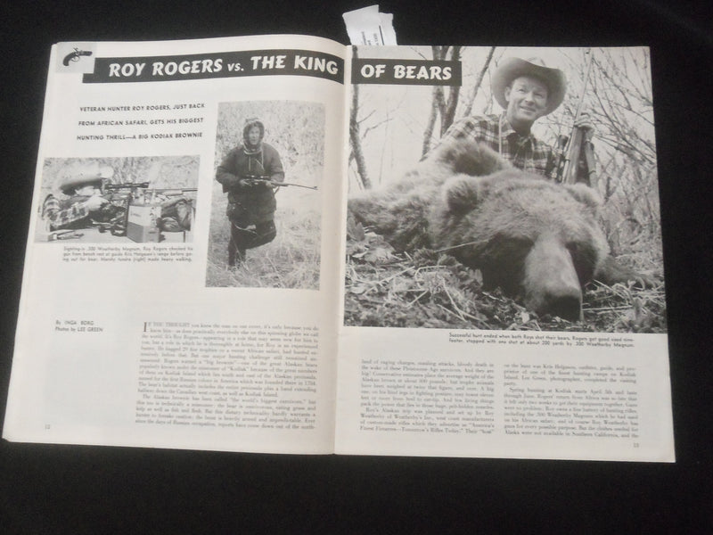 1958 AUGUST GUNS MAGAZINE - ROY ROGERS - J 7805