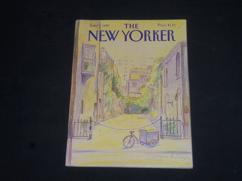 1982 JUNE 7 THE NEW YORKER MAGAZINE - ILLUSTRATED COVER - NY 2201