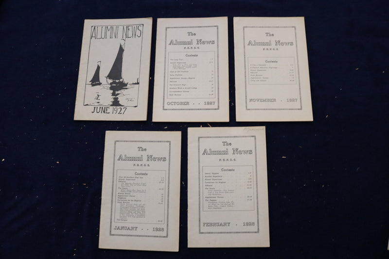 1927-1930 ALUMNI NEWS - ARNOLD COLLEGE - LOT OF 18 - O 3404
