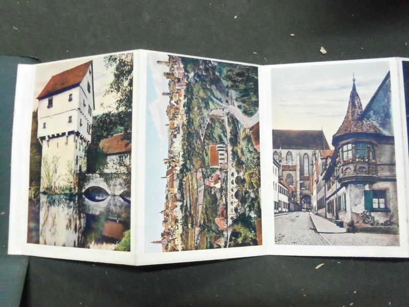 1900S ROTHENBURG POSTCARD BOOKLET - 10 POSTCARDS OF GERMAN SCENERY - J 5202
