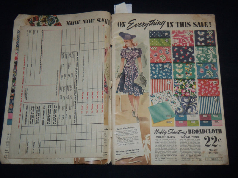 1940 MONTOGOMERY WARD MID-WINTER SALE CATALOG - J 9157