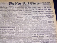 1946 JANUARY 25 NEW YORK TIMES - TRUMAN BARS STEEL ACCORD - NT 2961