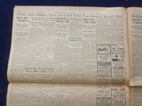 1943 JULY 26 NEW YORK TIMES - MUSSOLINI OUSTED WITH FASCIST CABINET - NP 6470