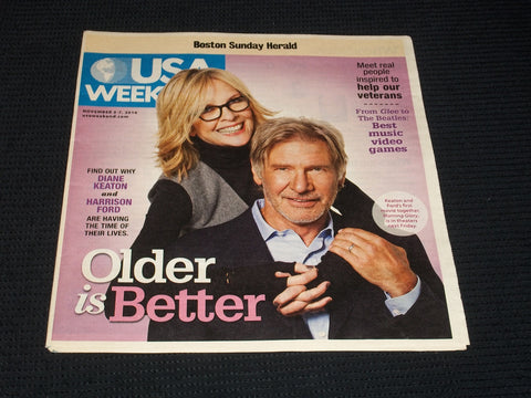 2010 NOVEMBER 5 BOSTON SUNDAY HERALD USA MAGAZINE - KEATON & FORD - E 4903
