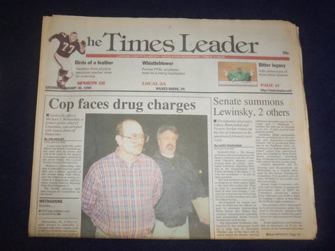 1999 JAN 30 WILKES-BARRE TIMES LEADER-SENATE SUMMONS LEWINSKY, 2 OTHERS- NP 8240