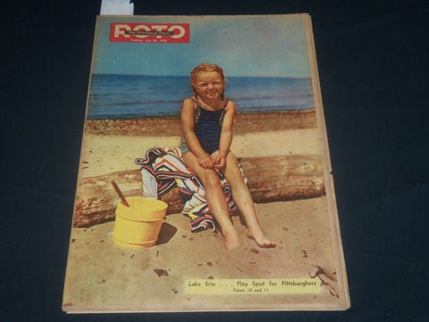 1946 JULY 28 THE PITTSBURGH PRESS SUNDAY ROTO SECTION - LAKE ERIE COVER- NP 4443