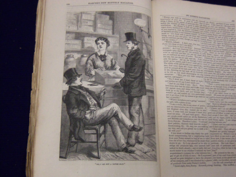 1869 HARPER'S MONTHLY MAGAZINE LOT 12 COMPLETE YEAR - NICE ILLUSTRATIONS- WR 510
