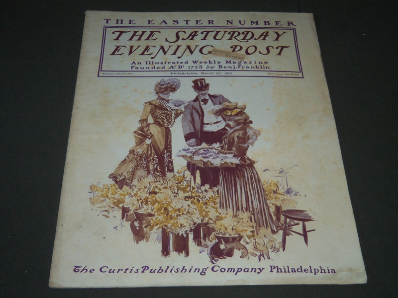 1901 MAR 30 THE SATURDAY EVENING POST MAGAZINE - HARRISON FISHER COVER - SP 527