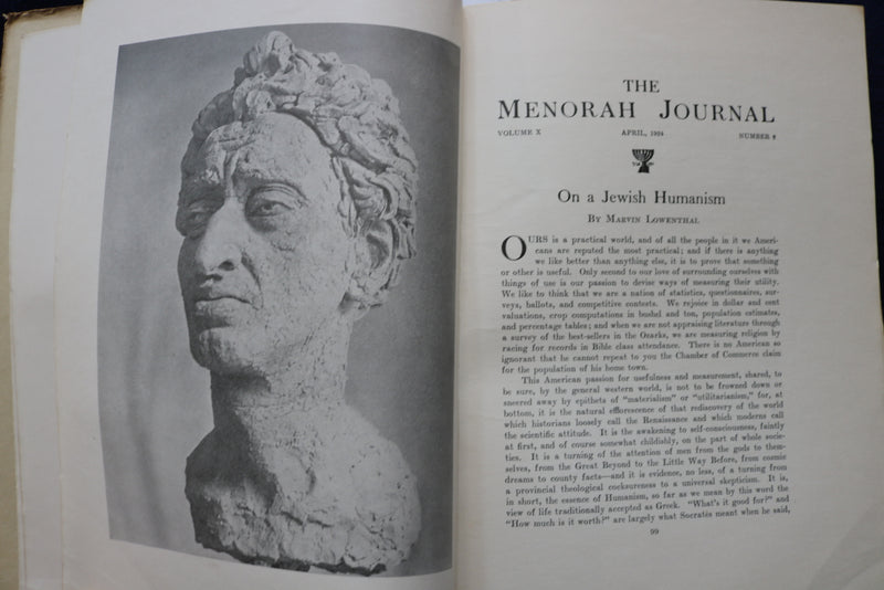 1924 APRIL-MAY THE MENORAH JOURNAL - MAX BROD - K 1602