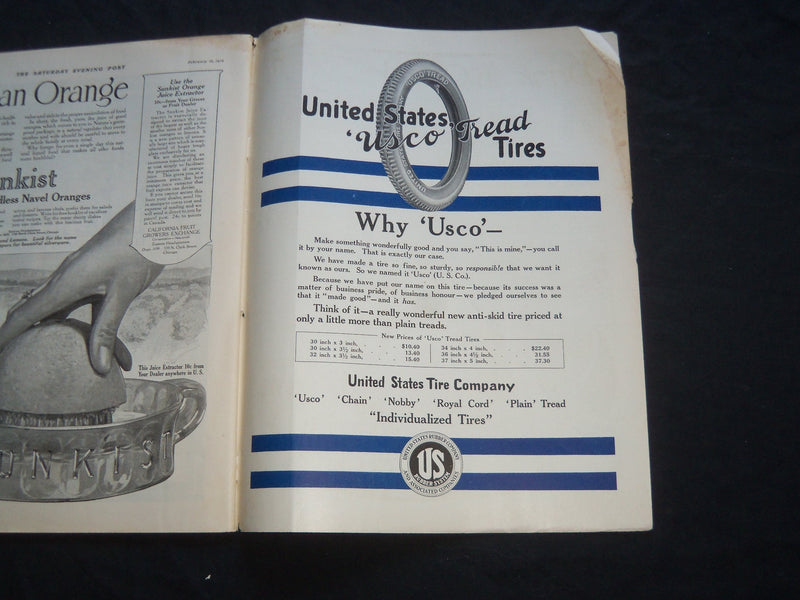 1916 FEBRUARY 19 THE SATURDAY EVENING POST MAGAZINE - ILLUSTRATED COVER - SP 721