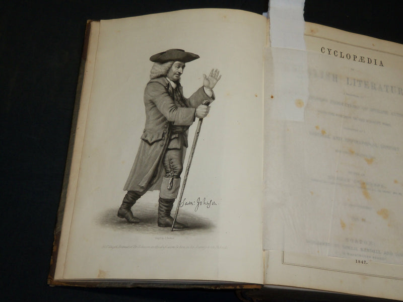 1847 CYCLOPAEDIA OF ENGLISH LITERATURE VOLUME NO. 2 EDITED BY CHAMBERS - KD 5910