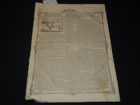1852 OCTOBER 30 BOSTON CULTIVATOR NEWSPAPER - DANIEL WEBSTER DEATH - NP 4502B