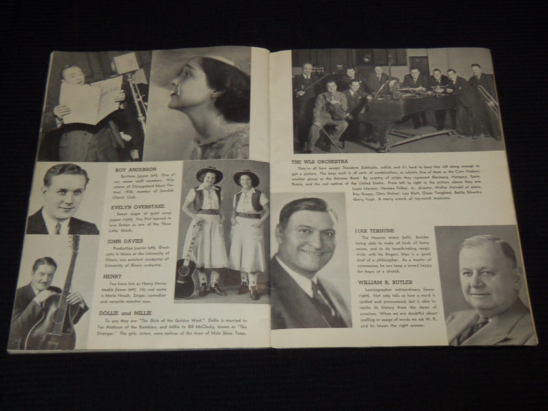 1936 WLS FAMILY ALBUM PUBLISHED BY THE PRAIRIE FARMER - SOFTCOVER - J 7280