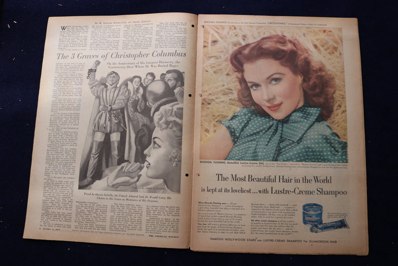 1951 OCTOBER 7 AMERICAN WEEKLY MAGAZINE - 20-LOVE COVER - E 22679