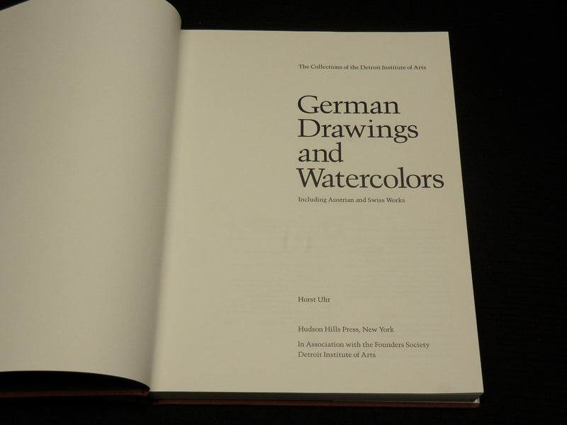 1987 GERMAN DRAWINGS AND WATERCOLORS HARDCOVER BOOK - SWISS WORKS - R 723T