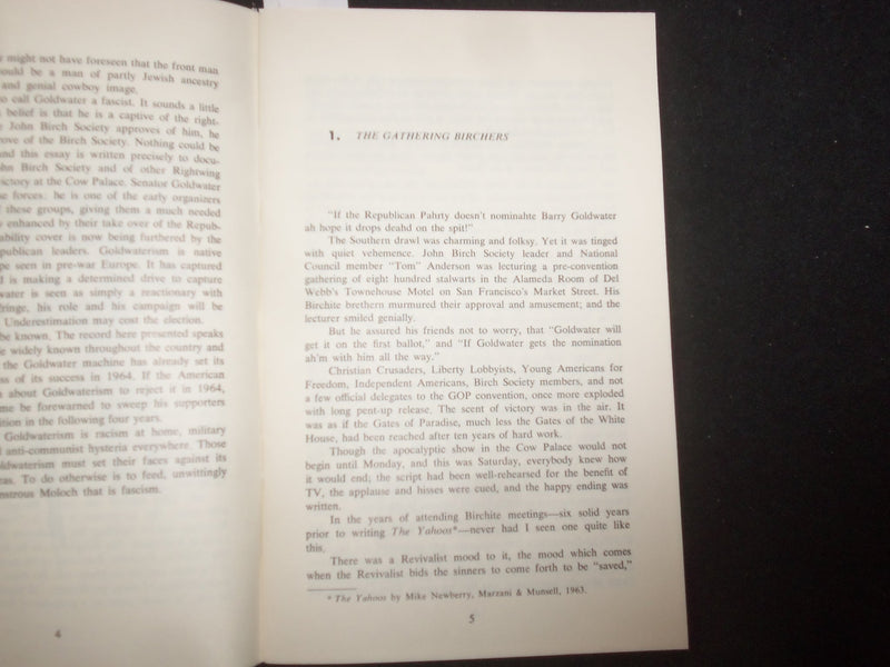 1964 GOLDWATER-ISM SOFTCOVER BOOK BY MIKE NEWBERRY - J 9942