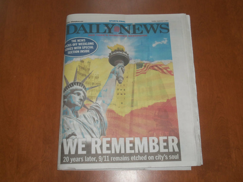 2021 SEPTEMBER 5 NEW YORK DAILY NEWS NEWSPAPER - 20 YEARS LATER, 9/11 ON MINDS