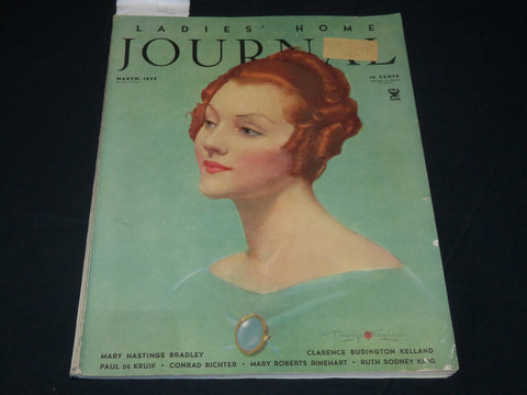 1935 MARCH LADIES HOME JOURNAL MAGAZINE - BEAUTIFUL FRONT COVER - ST 529V