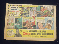 1950'S MOVIE STAR CAMELS COLOR COMICS ADS - LOT OF 6 - NP 5266