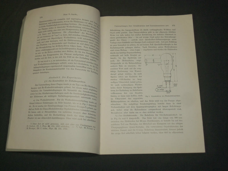 1936 UNTERSUCHUNGEN UBER GRENZKONTINUA GERMAN BOOK BY HANS O. JANCKE - J 5925