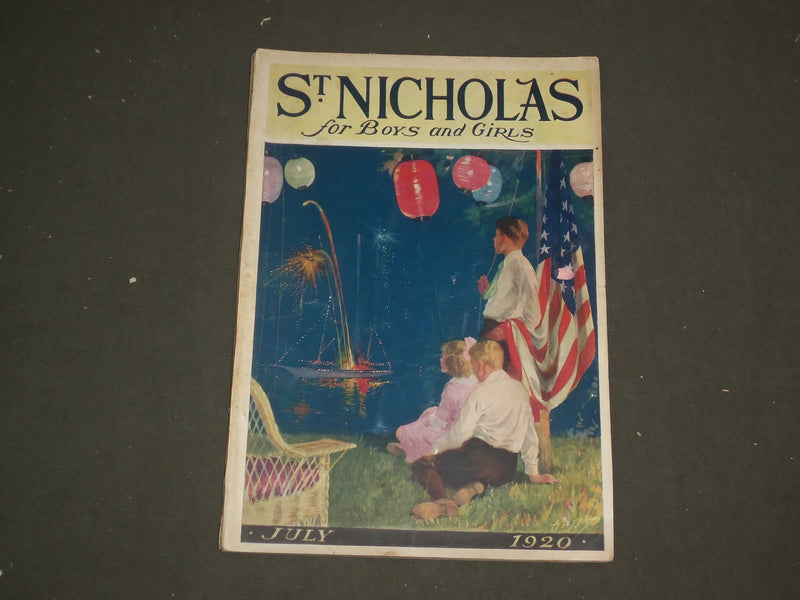 1920 JULY ST. NICHOLAS MAGAZINE - ILLUSTRATIONS, STORIES & ADS - B 4617