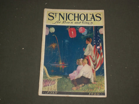 1920 JULY ST. NICHOLAS MAGAZINE - ILLUSTRATIONS, STORIES & ADS - B 4617