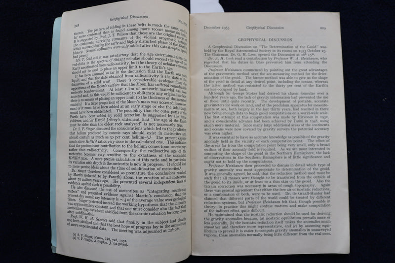 1953 DECEMBER THE OBSERVATORY A REVIEW OF ASTRONOMY - SOFTCOVER BOOK - K 1443