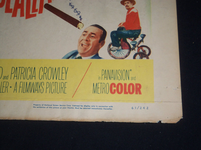 1963 THE WHEELER DEALERS 1/2 SHEET MOVIE POSTER-JAMES GARNER, LEE REMICK- P 441