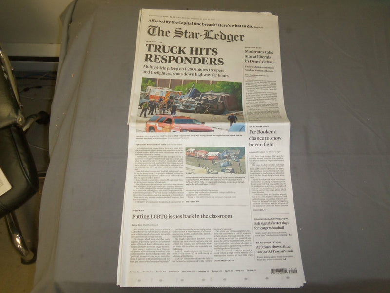 2019 JULY 31 THE STAR-LEDGER NEWSPAPER-DEMOCRATIC PRESIDENTIAL CONTENDERS DEBATE