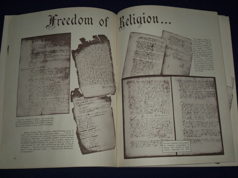 1949 NEW YORK STATE FREEDOM TRAIN OFFICIAL DOCUMENT BOOK - SOFTCOVER - KD 2264