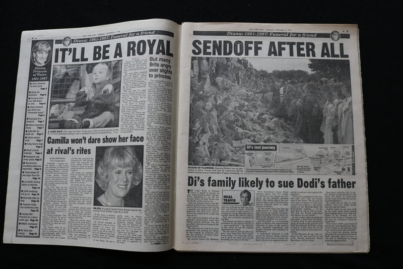 1997 SEPTEMBER 4 NEW YORK POST NEWSPAPER - THE ROYAL INSULT-QUEEN SNUBS- NP 8921